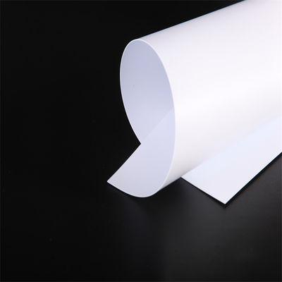 Matte White PVC Core Sheet 295x485mm Size Vicat 72 Degree Surface Tension 38 Dynes for Bank Cards
