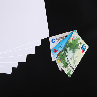 0.1mm 100micron Laminated Plastic Card Material PVC Core Sheet For Bank Cards