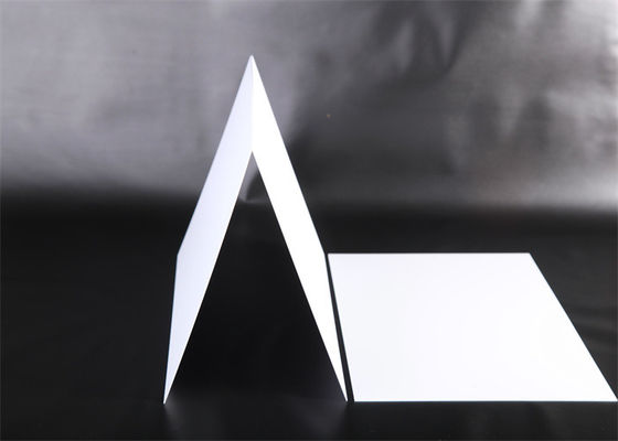 Matte White PVC Core Sheet 295x485mm Size Vicat 72 Degree Surface Tension 38 Dynes for Bank Cards