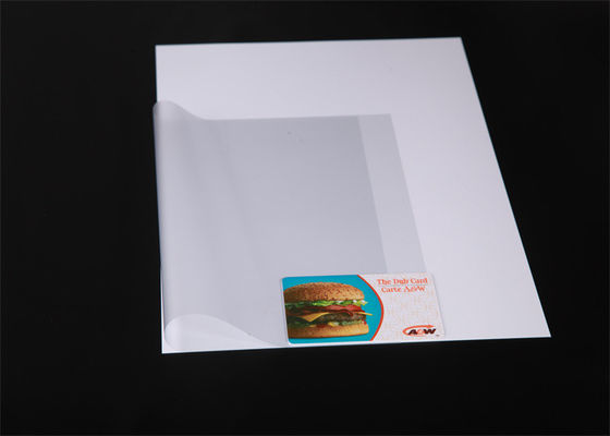Transparent PVC Coated Overlay Film For Plastic Cards Lamination