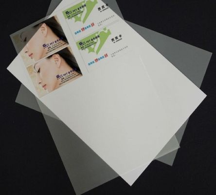 Transparent PVC Coated Overlay Film For Plastic Cards Lamination