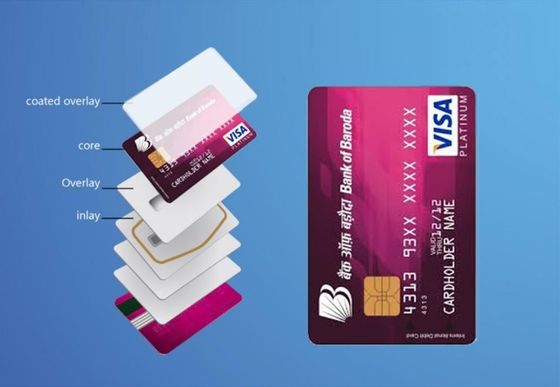 0.1-0.8mm Matt Surface Plastic Card Sheet , Business Cards PVC Sheet Custom Color