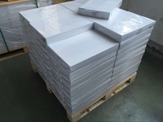 Printable White Plastic Card Sheet , Pvc Card Lamination Sheet Custom Size