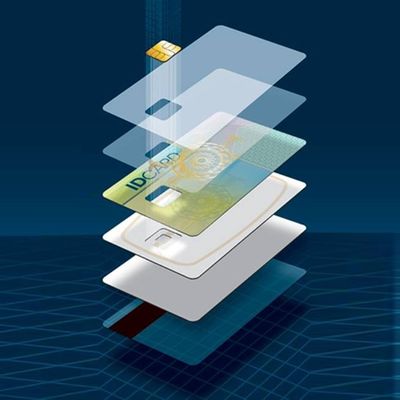 Printable 310micron White PVC Core Sheet with 0.14-0.8mm Thickness and Vicat 78°C for ID and Smart Cards