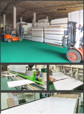 Wear Resistance Thin White Colored PVC Foam Sheet For Advertising Display