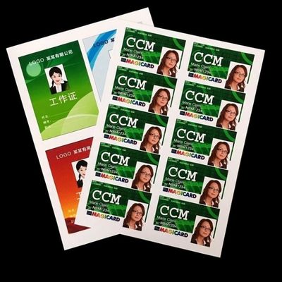 Inkjet Printing PVC Sheet White A4 Size 210x297mm for ID Card Printing