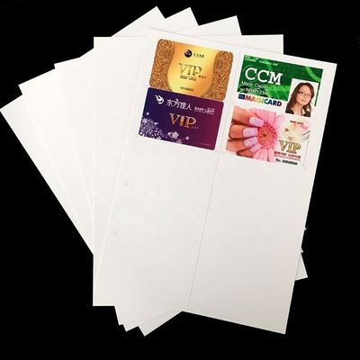 White Inkjet Pvc Card Sheet 0.3mm Thickness A4 Size PVC Sheet For Inkjet Printing