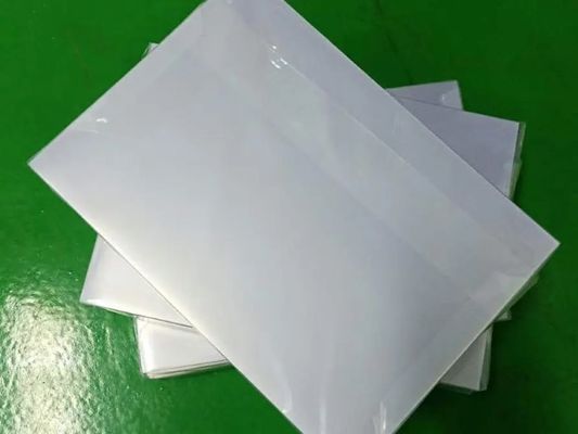Customized Size Clear PVC Coated Overlay For Plastic Cards Lamination