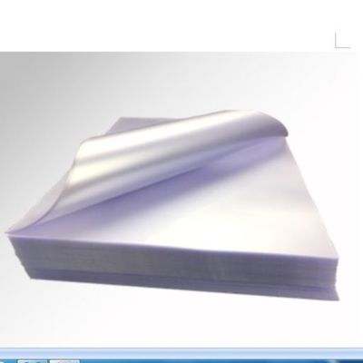 1.26 g/cm3 Transpartent PVC Coated Overlay , PVC Glue Overlay For Sheet Lamination