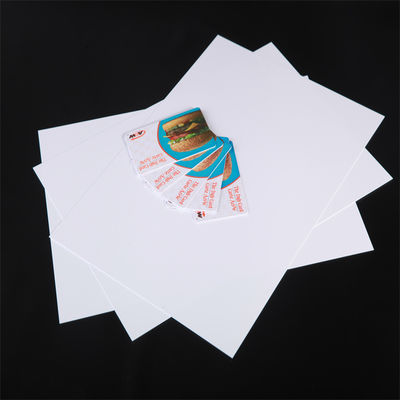 Customizable White PVC Core Sheet 0.25mm For Plastic Cards Lamination / Solution