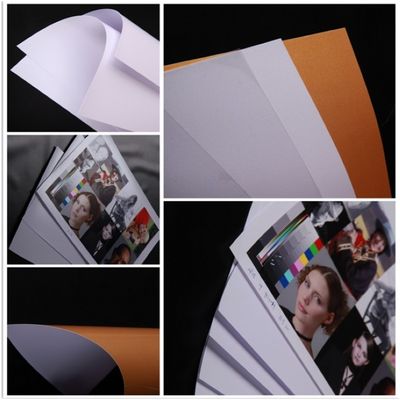 Feuille jet d'encre PVC imperméable à séchage rapide format A3 pour cartes d'identité et de visite professionnelles