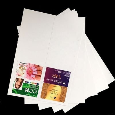Surface lisse, imperméable à l'eau, jet d'encre, feuille en PVC de 210x297 mm, taille pour la production de cartes