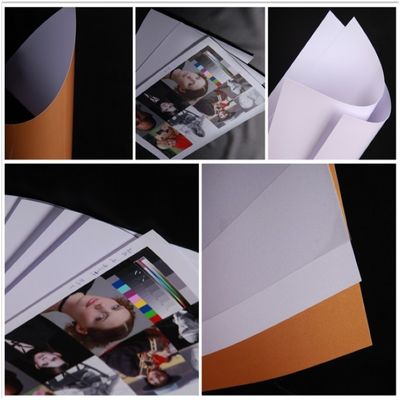 Feuille PVC blanche 300 microns, format A4 210x297mm, surface couchée, pour cartes plastiques à jet d'encre