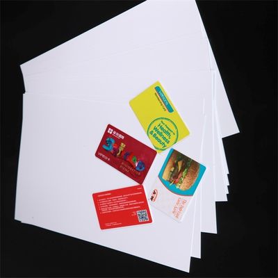 0.33mm Thick Printable Business Card Sheets Plastic Card Lamination Sheets Custom Design