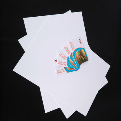 Offset Printing White PVC Card Sheet Middle Layer Warp Resistant For Plastic Cards