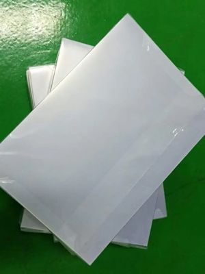 50micron / 0.05mm Clear PVC Coated Overlay Film For Cards Production