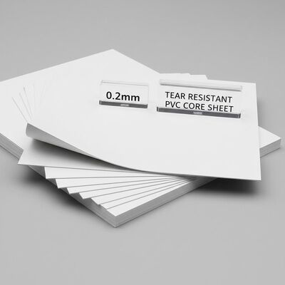 Tear Resistant White PVC Core Sheet with Matt Surface and 0.2mm Thickness for Smart Cards